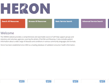 Tablet Screenshot of heron.nhs.uk