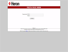 Tablet Screenshot of poczta.heron.pl