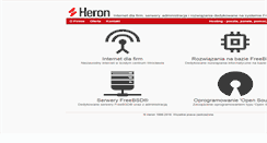 Desktop Screenshot of heron.com.pl