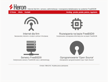 Tablet Screenshot of heron.pl